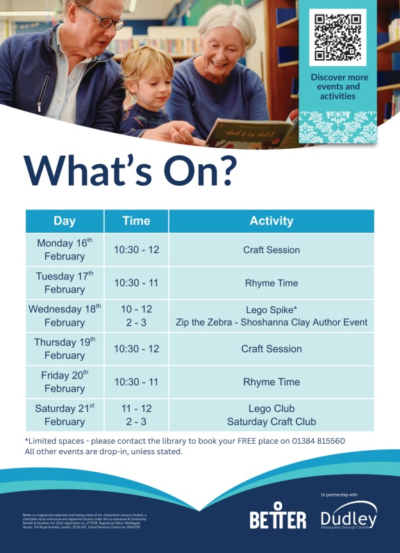 Dudley Library - Children's Half Term Activities